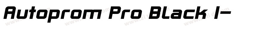 Autoprom Pro Black I字体转换